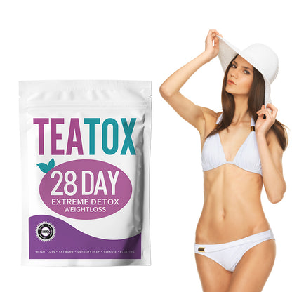 TEATOX Afslank thee - Detox thee - 28 Dagen - Eetlust Onderdrukkend - Afvallen & Afslanken