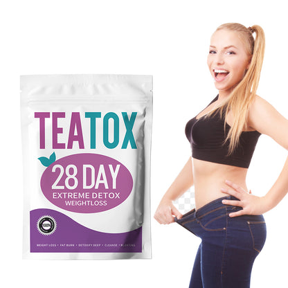 TEATOX Afslank thee - Detox thee - 28 Dagen - Eetlust Onderdrukkend - Afvallen & Afslanken
