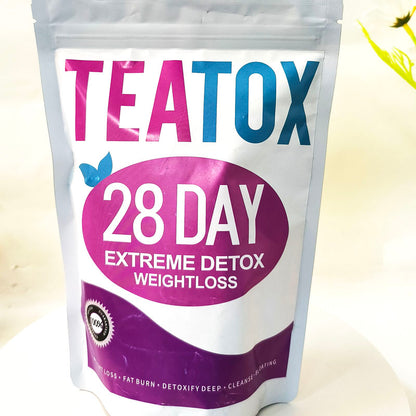 TEATOX Afslank thee - Detox thee - 28 Dagen - Eetlust Onderdrukkend - Afvallen & Afslanken