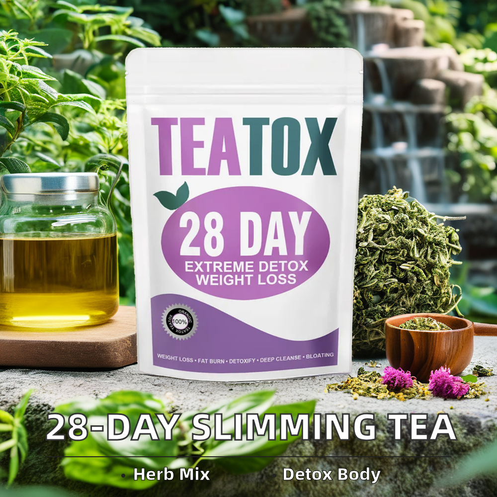 TEATOX Afslank thee - Detox thee - 28 Dagen - Eetlust Onderdrukkend - Afvallen & Afslanken