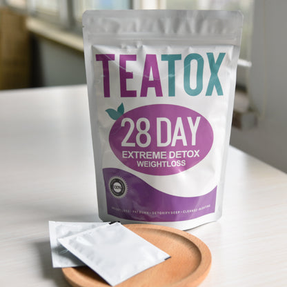 TEATOX Afslank thee - Detox thee - 28 Dagen - Eetlust Onderdrukkend - Afvallen & Afslanken